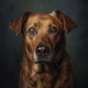Dog Sounds & Dog Whisper & Horizon Lights - Canine Calm in Ember Glow